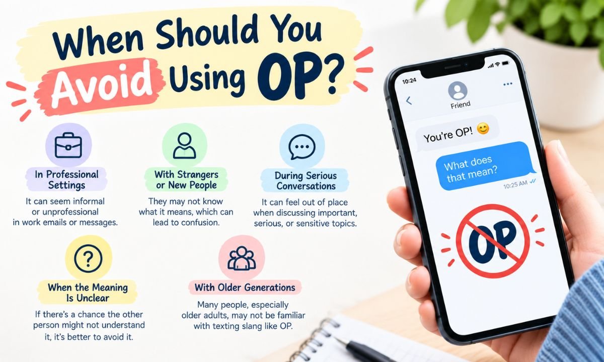 When Should You Avoid Using OP?