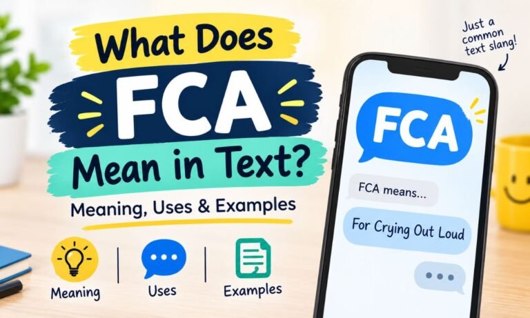 What Does FCA Mean in Text Meaning, Uses & Examples