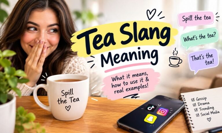 Tea Slang Meaning
