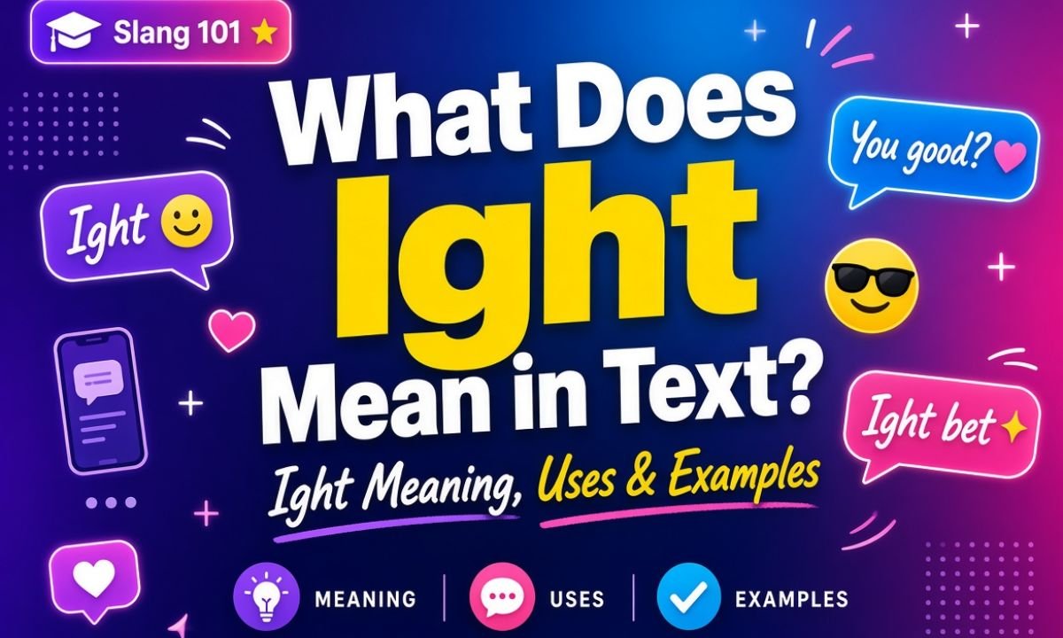 What Does Ight Mean in Text